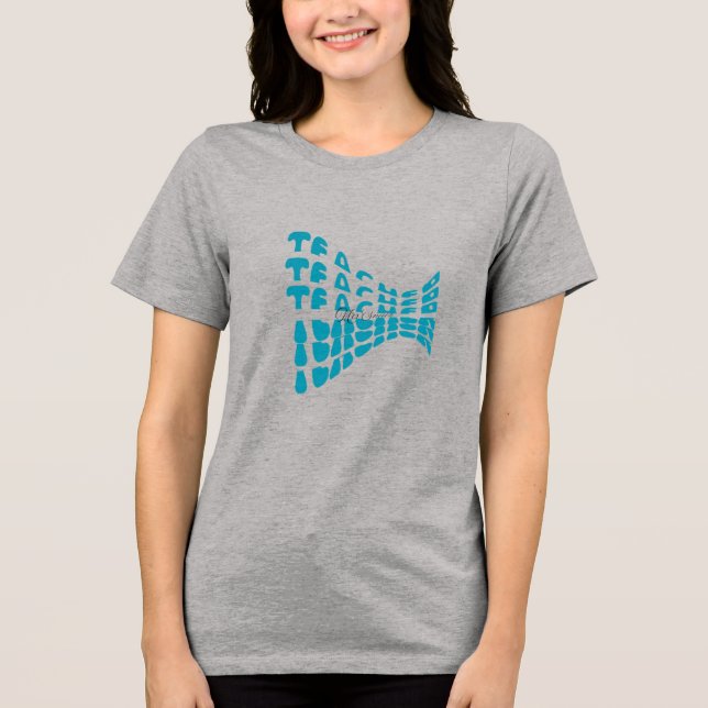 En Tri-matière T-shirt de l'enseignant de poisson (Recto)