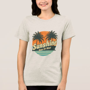 En Tri-matière T-shirt de l'État ensoleillé, chemise de vacances 