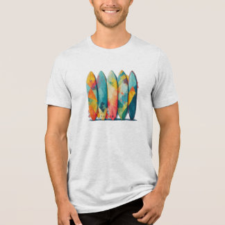 En Tri-matière T-Shirt de Longboard Coloré