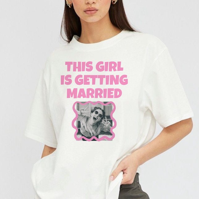 En Tri-matière T-shirt de mariée de bachelorette drôle  (Créateur téléchargé)