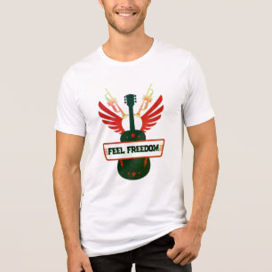 En Tri-matière T-shirt de musique Feel Freedom   Freefit Unisex T