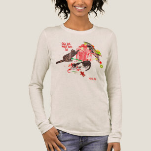 En Tri-matière T-shirt de Noël Chats Veulent S'amuser Art