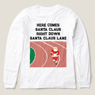 En Tri-matière T-Shirt de Noël de piste et de terrain