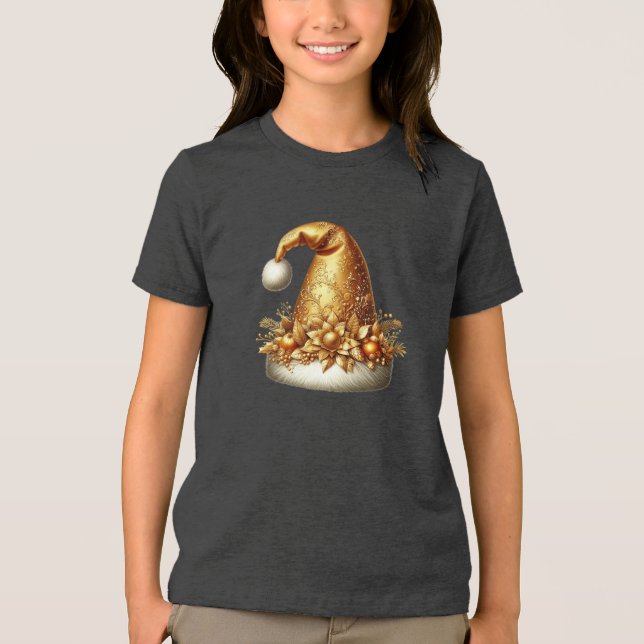 En Tri-matière T-shirt de Noël d'or (Recto)