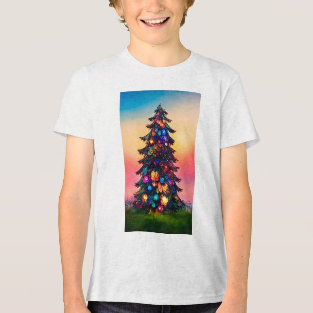 En Tri-matière T-shirt de Noël du garçon (Recto)