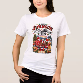 En Tri-matière T-Shirt de Noël personnalisé pour la famille