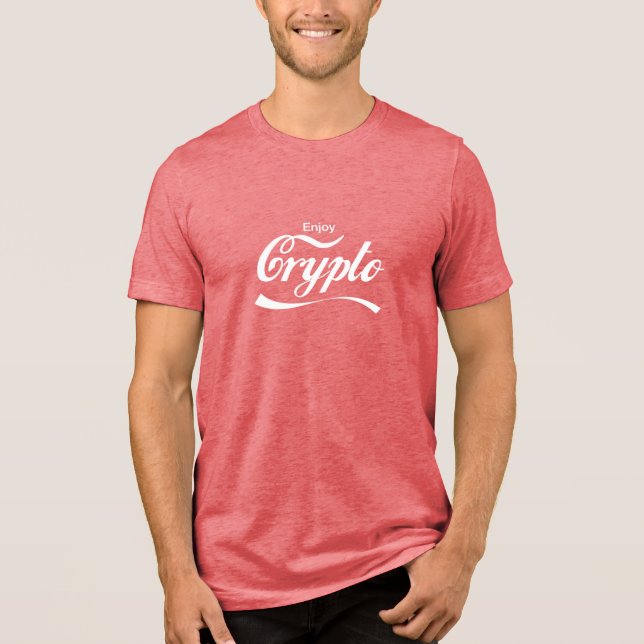 En Tri-matière T-shirt de parodie Enjoy Crypto (Recto)