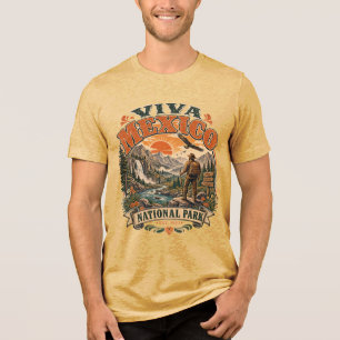 En Tri-matière T-shirt de randonnée du parc national Viva Mexico