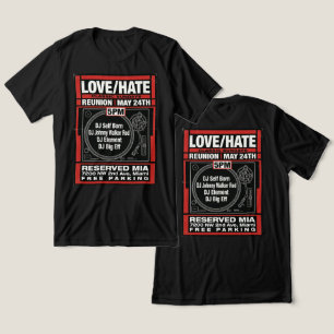 En Tri-matière T-Shirt de retrouvailles LOVE/HATE CLASSIC SUNDAYS