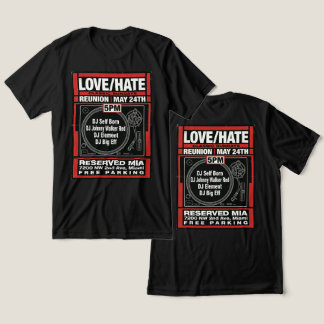 En Tri-matière T-Shirt de retrouvailles LOVE/HATE CLASSIC SUNDAYS