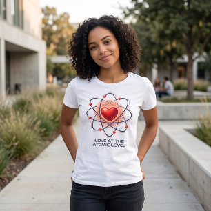En Tri-matière T-shirt de science sur l'amour au niveau atomique