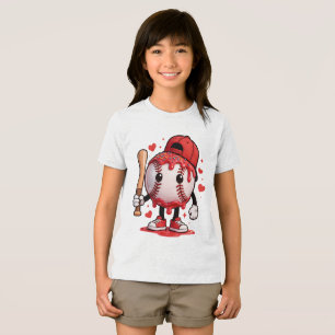 En Tri-matière T-shirt de sport pour enfants avec mascotte de des
