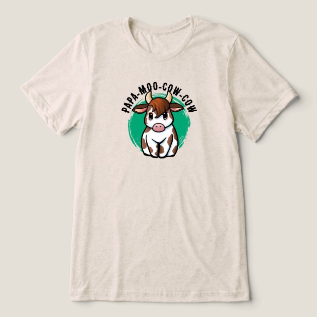 En Tri-matière T-shirt de vache (Design Recto)