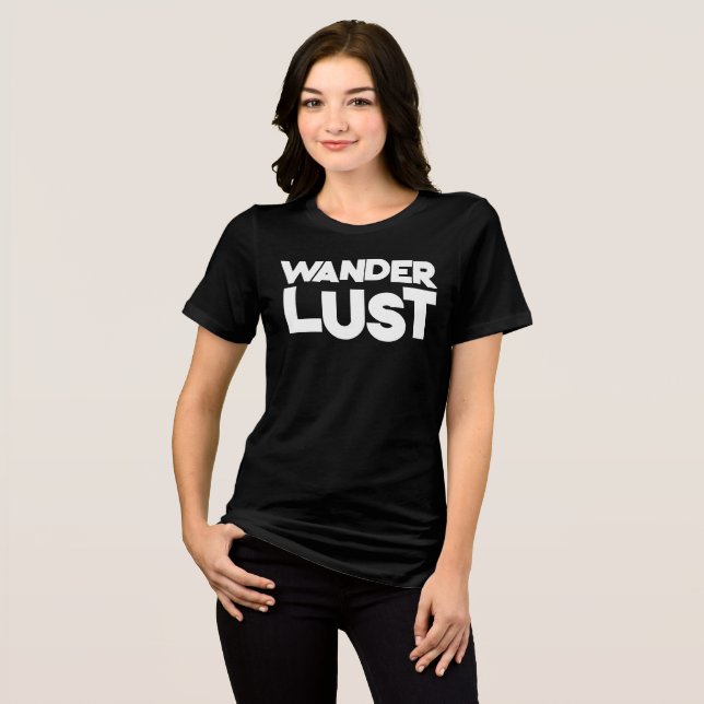  EN TRI-MATIÈRE T-SHIRT DE VOYAGE WANDERLUST (Recto plein)
