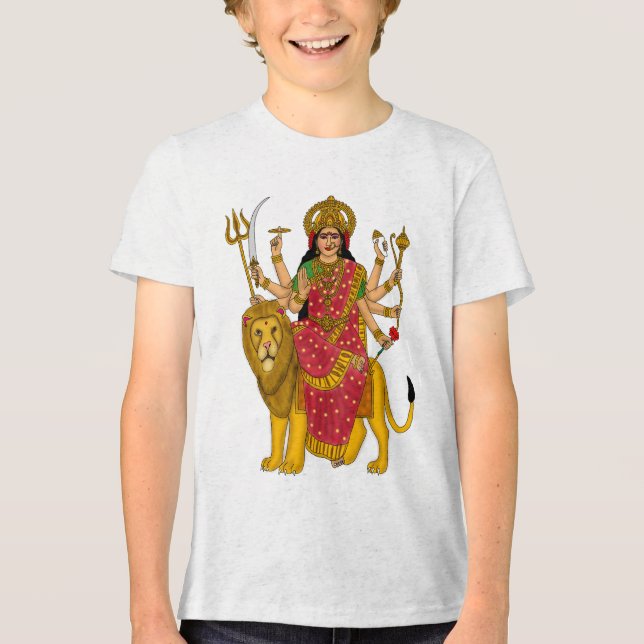 En Tri-matière T-Shirt Déesse Durga (Recto)