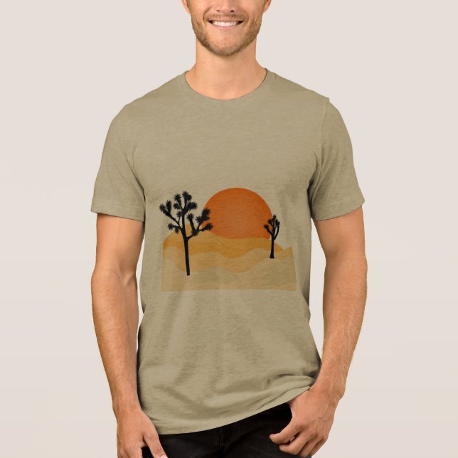 En Tri-matière T-shirt Desert Scene (Recto)