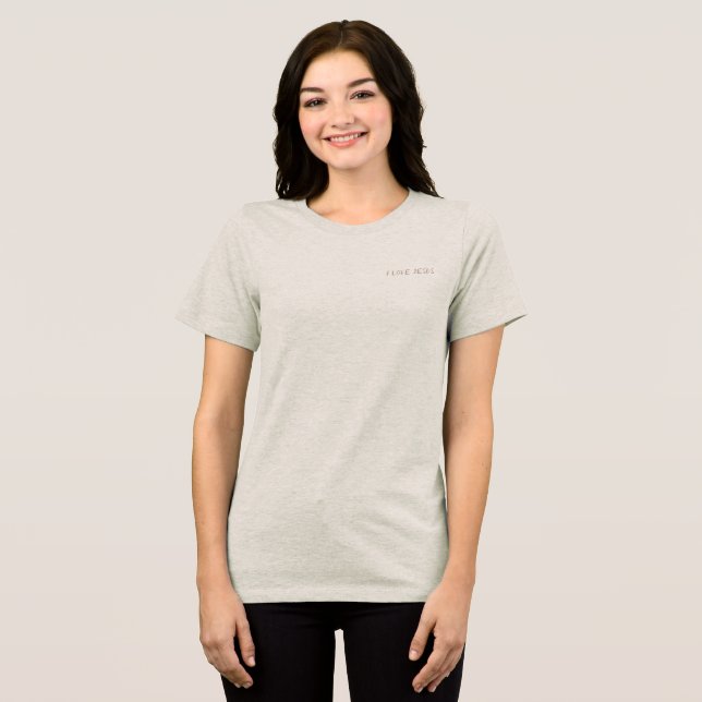 En Tri-matière T-Shirt Design de style féminin (Recto plein)