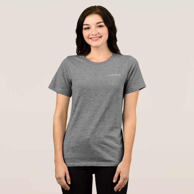 En Tri-matière T-Shirt Design de style féminin (Recto plein)