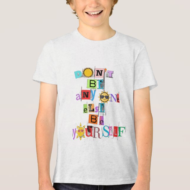 En Tri-matière t-shirt d'été pour enfants  (Recto)