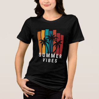En Tri-matière T-shirt d'été pour femmes
