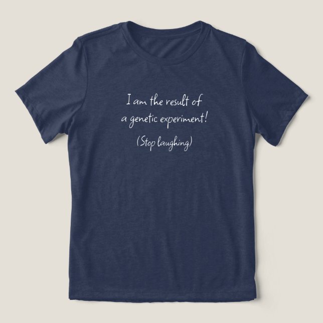 En Tri-matière T-shirt d'expérience génétique (Design Recto)