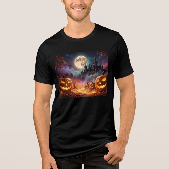 En Tri-matière T-shirt d'Halloween (Recto)