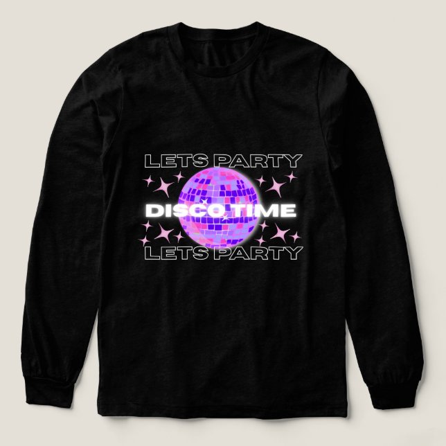 En Tri-matière T-shirt Disco Time Party (Motif devant)