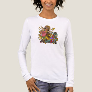 En Tri-matière T-Shirt Divine Durga Mahishasura