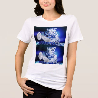 En Tri-matière T-shirt DJ Neon Tiger – Tee-shirt graphique pour f