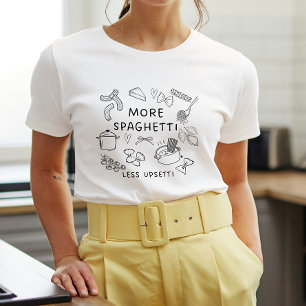 En Tri-matière T-shirt Doodle de pasta Lover