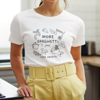 En Tri-matière T-shirt Doodle de pasta Lover