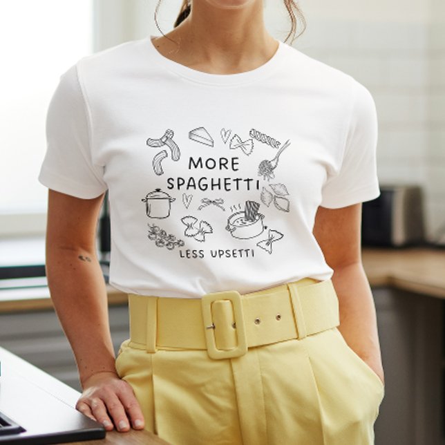 En Tri-matière T-shirt Doodle de pasta Lover (Créateur téléchargé)