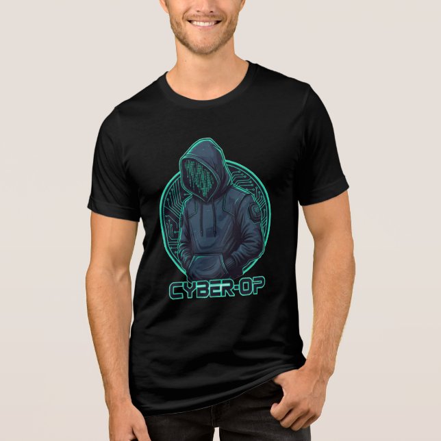 En Tri-matière T-Shirt d'opération cybernétique (Recto)