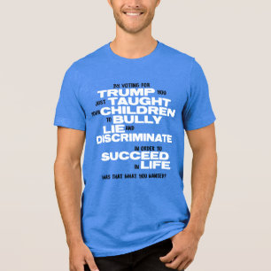 En Tri-matière T-shirt drôle anti-Trump pour l'humour politique l