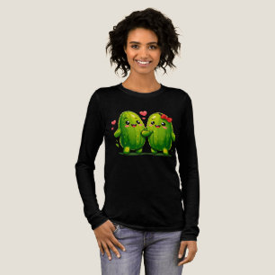 En Tri-matière T-shirt drôle de couple de cornichons mignons pour