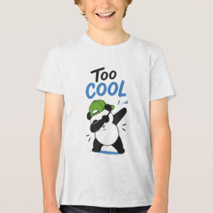 En Tri-matière T-shirt drôle de garçons pandas Too Cool Dabbing P