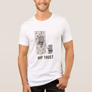 En Tri-matière T-shirt drôle de pun de gym d'Hippo avec Hip Trust