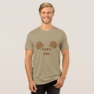En Tri-matière T-shirt Drôle & Mignonne Chien Papa