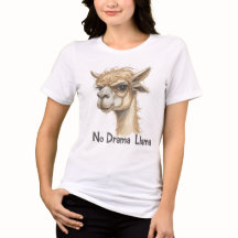 T-shirt drôle « No Drama Llama » pour les amoureux