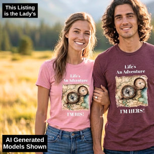 En Tri-matière T-shirt drôle pour couples, version femme, disant