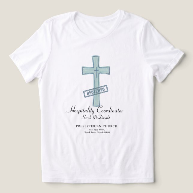 En Tri-matière T-shirt du groupe chrétien personnalisable (Design Recto)