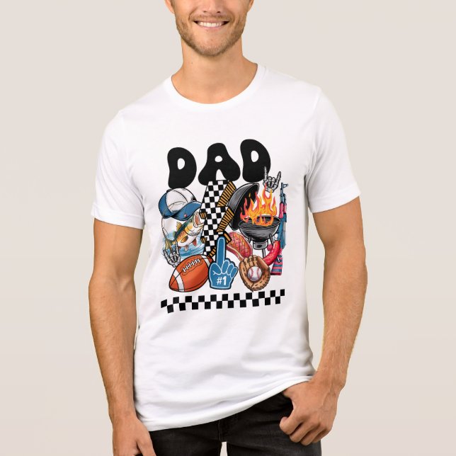 En Tri-matière T-shirt du livre de jeu ultime pour papa (Recto)