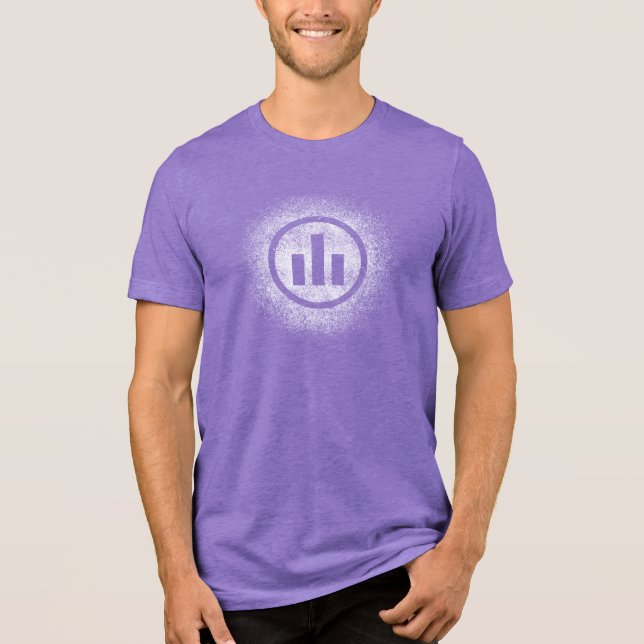 En Tri-matière T-shirt du logo du centre indépendant Purple Grung (Recto)