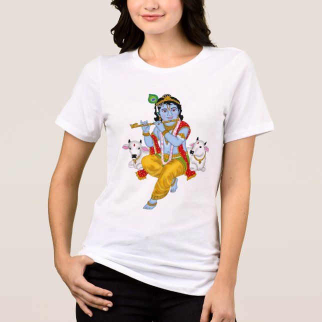 En Tri-matière T-Shirt du Seigneur Krishna (Recto)