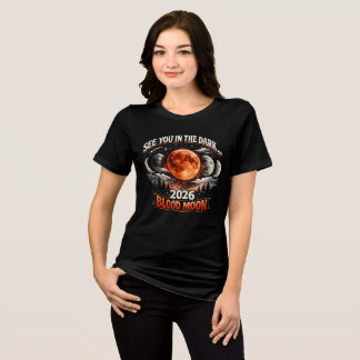 En Tri-matière T-shirt « éclipse lunaire totale “Lune de sang” »
