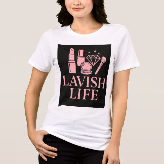 En Tri-matière T-shirt élégant pour femmes Lavish
