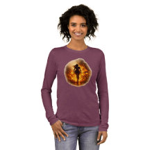 T-shirt Elle Marche à Travers le Feu