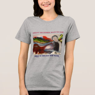 En Tri-matière T-Shirt "Embrasser" de la GRANDE MARCHE DES MÈRES