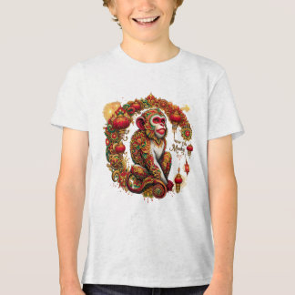 En Tri-matière T-shirt enfant pour l'année du singe