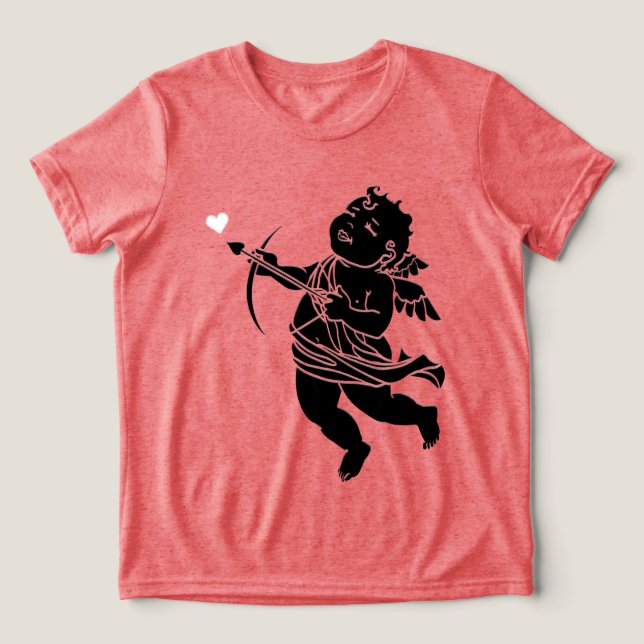 En Tri-matière T-shirt enfant Saint Valentin Cupid Love Shirt Cus (Design Recto)